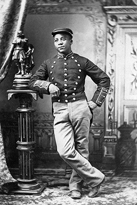 R. H. Beckwith ,Studio portrait of an unidentified African-American man, Helena, Montana, 1888-1889, MHS Research Center Photo Archives, #957-376.