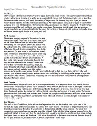 Historic Property Record Forms Property Record Forms