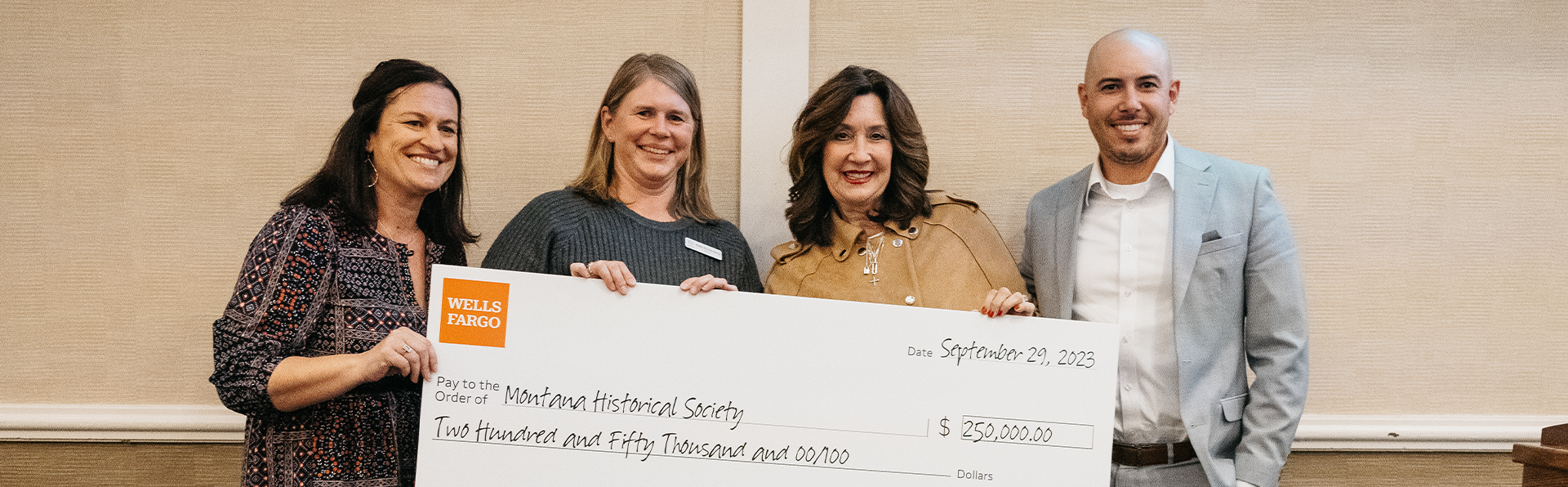 Architectural Rendering of the Donor Wall with MTHS receiving a $250,000 donation from Wells Fargo