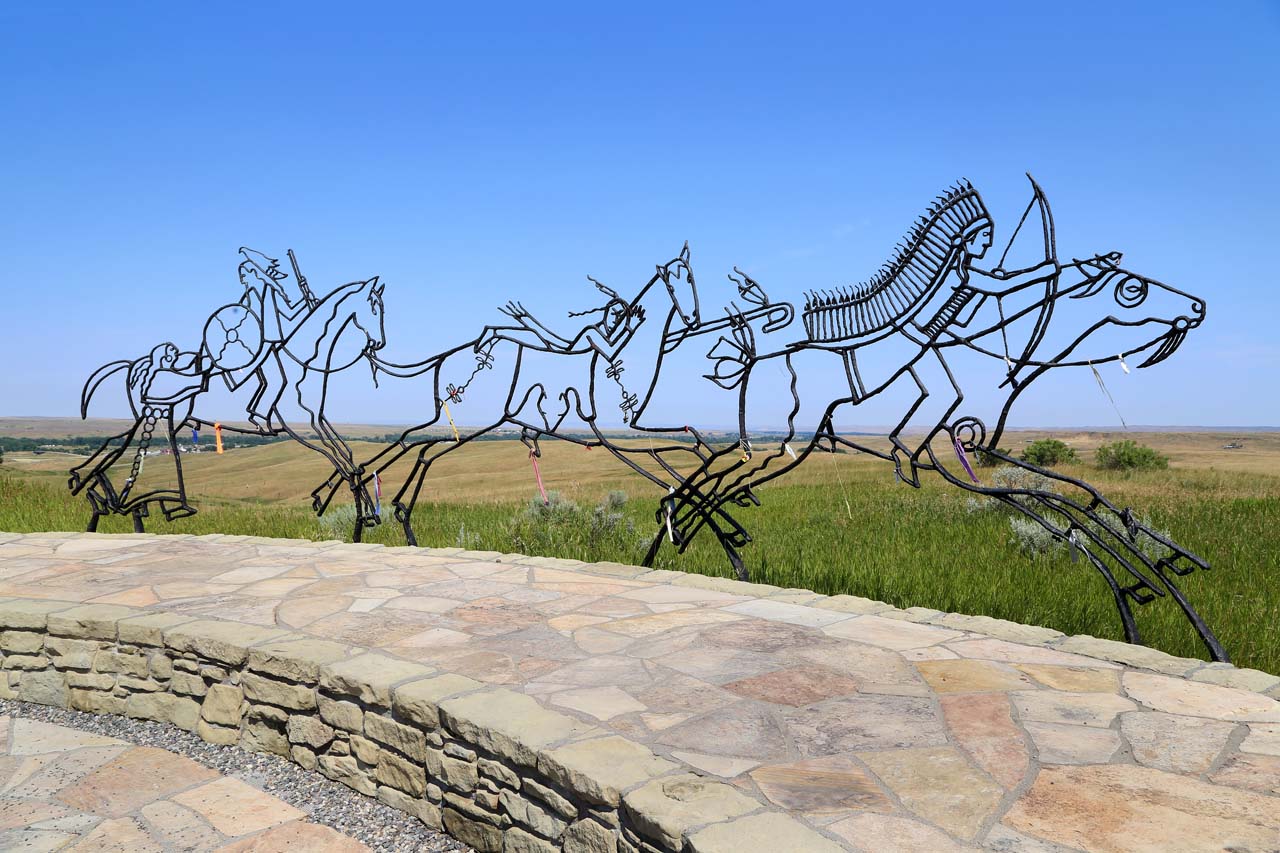 Photograph of the Little Bighorn Battlefield National Monument in Big Horn Conty, Montana