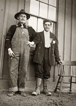  Milwaukee railroad workers, 1910, photo by Evelyn Cameron, Montana Historical Society Photo Archives PAc 90-87.59-7  