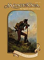 Montana: The Magazine of Western History Cover for the Autmun 1999 'Western Gold Rushes' issue.