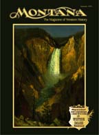 Montana: The Magazine of Western History Cover for the Summer 1999 'Yellowstone and Western Images' issue.